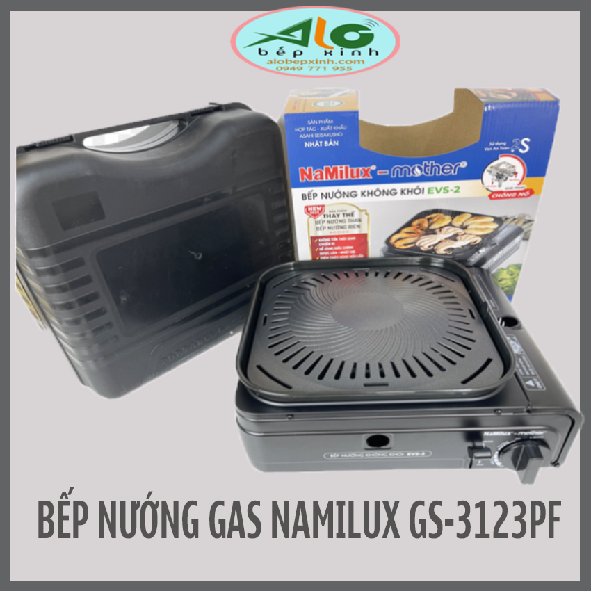 Bếp nướng không khói Namilux GS3123PF - Bếp nướng gas mini Namilux GS-3123PF công suất nấu lẩu nướng mạnh, nhanh sôi