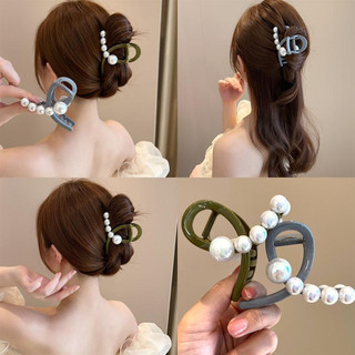 Kẹp tóc càng cua đính ngoc 8cm xinh xắn thời trang cho nữ