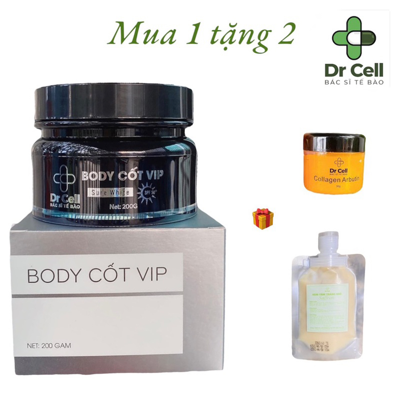 [ MUA 1 TẶNG 2] Kem Body Cốt VIP DR CELL 200g