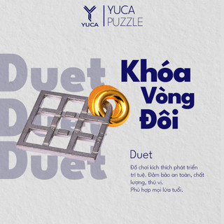 Đồ chơi trí tuệ Duet, Yuca Puzzle - Vòng đôi Caro