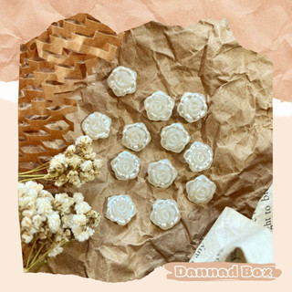 Set 5 cúc hoa poly trang trí sổ thiệp diy scrapbook junk journal