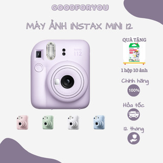 Máy chụp ảnh lấy liền Fujifilm Instax Mini 12 - Tặng kèm 10 film - Chính hãng