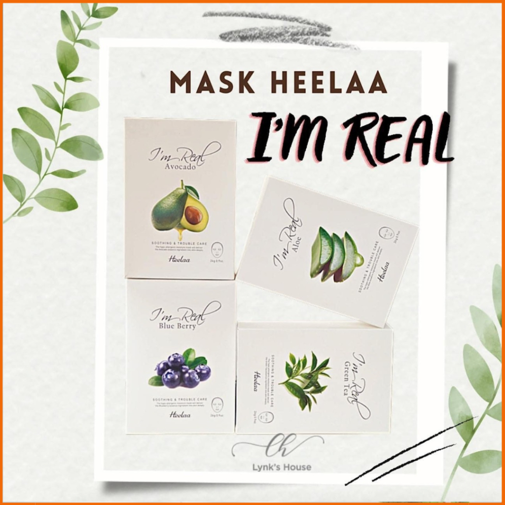 Mặt Nạ Cấp Ẩm Heelaa - I’m Real Hàn Quốc. Giúp da căng bóng, mịn màng