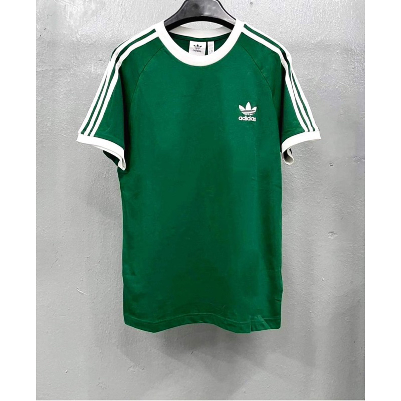 Áo Adidas Adicolor 3 Sọc Xanh Lá Green Shop Xám Store