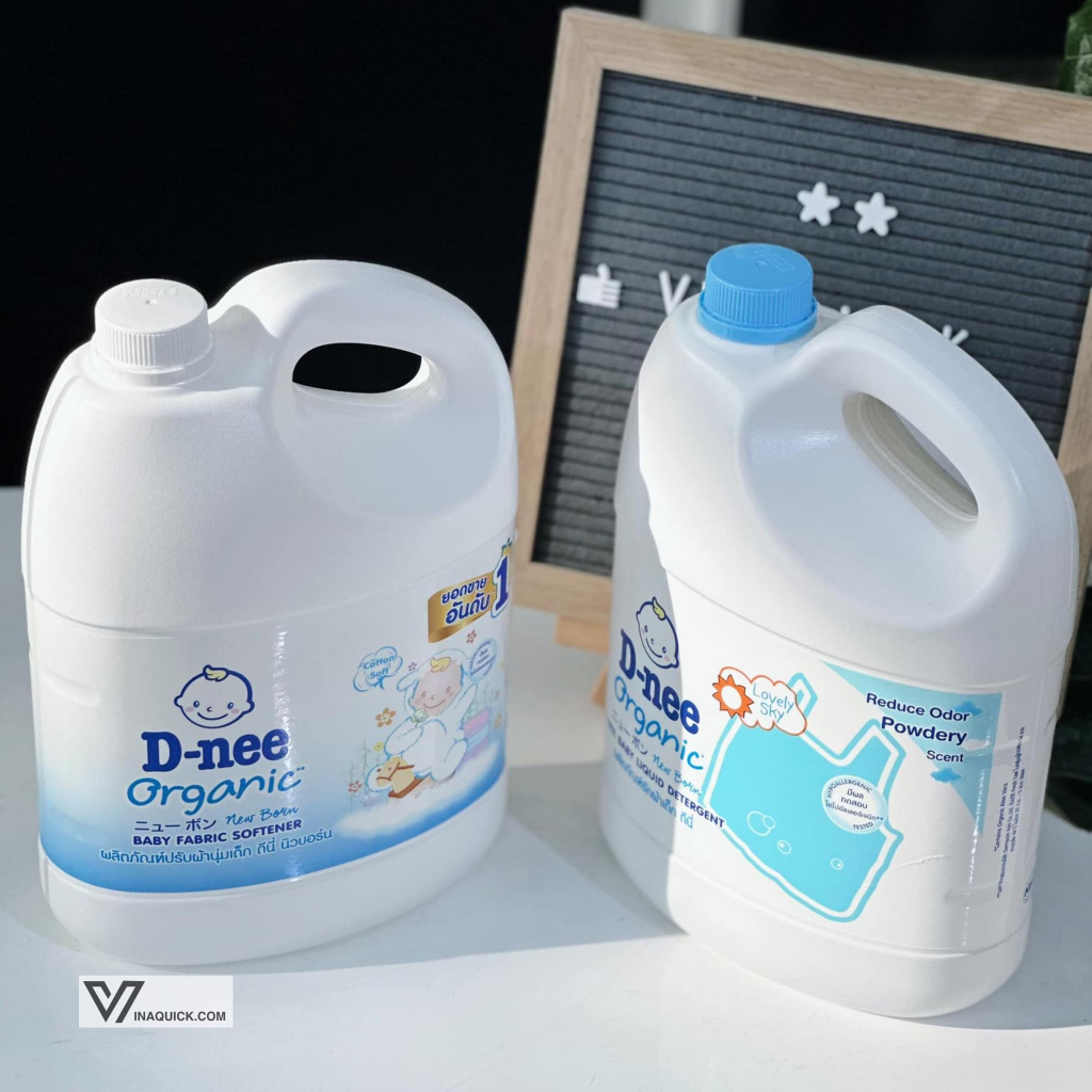 Nước Giặt Xả Quần Áo Em Bé Dnee 3L - VINAQUICK