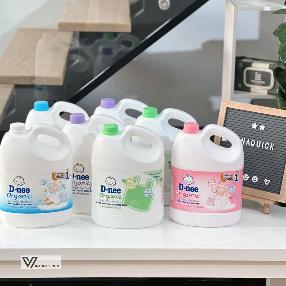 Nước Giặt Xả Quần Áo Em Bé Dnee 3L - VINAQUICK