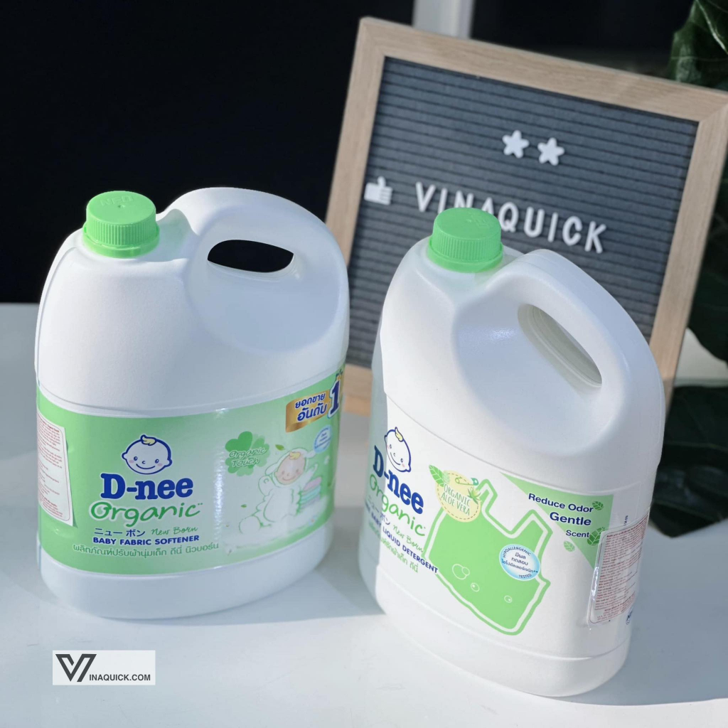 Nước Giặt Xả Quần Áo Em Bé Dnee 3L - VINAQUICK