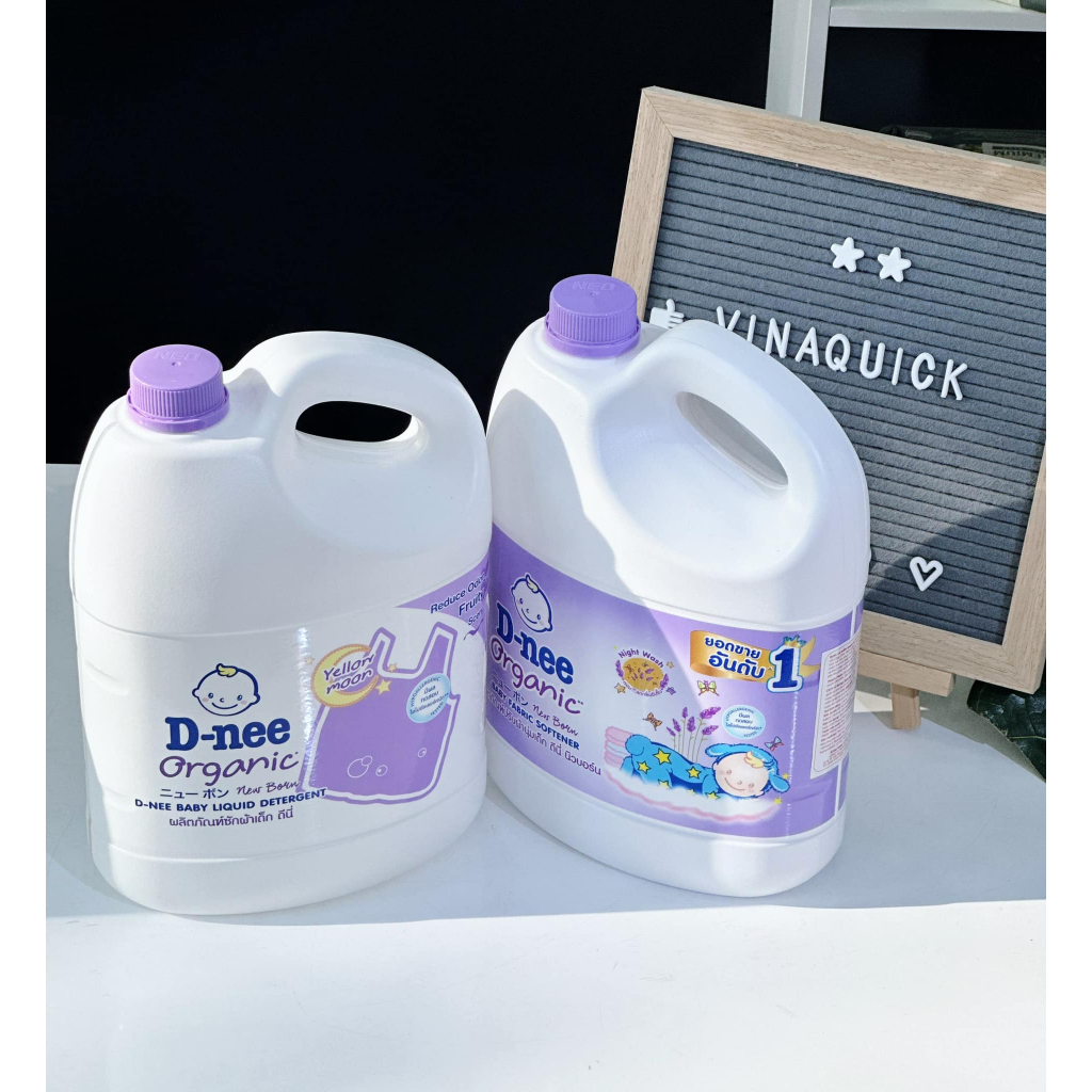 Nước Giặt Xả Quần Áo Em Bé Dnee 3L - VINAQUICK