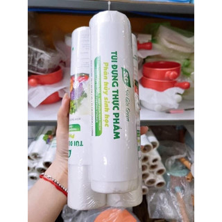 Sét 3 cuộn túi đựng thực phẩm - túi đựng thực phẩm tự hủy sinh học