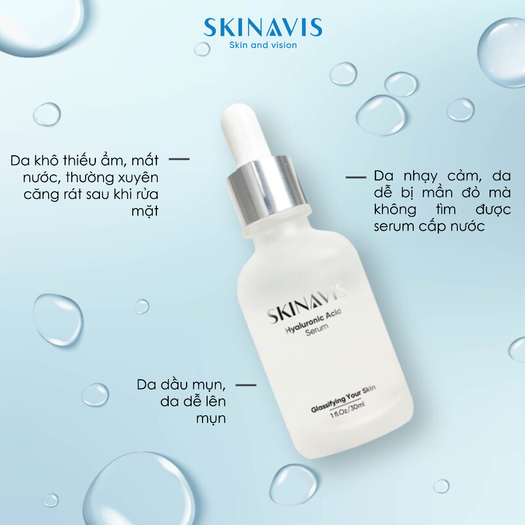 Serum Cấp Ẩm Phục Hồi Da Skinavis Hyaluronic Acid 1% 30ml
