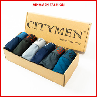 Hộp 6 quần sịp nam thun lạnh lưng Hàn Quốc quần lót nam tam giác co dãn 4 chiều cao cấp -HOP6_HAN_AL