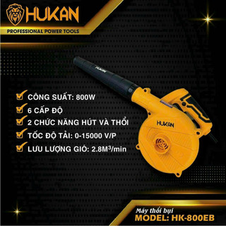 Máy thổi bụi 2 chiều hukan hk-800eb công suất 800w có điều tốc 6 cấp