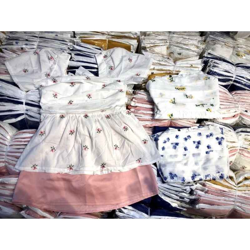 Sét Áo Thêu Kèm Chân Váy Big Size   MS04-03