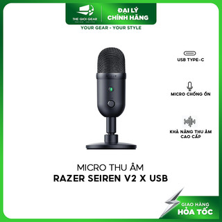 Thiết bị âm thanh - micro thu âm razer seiren v2 x usb - hàng chính hãng fpt