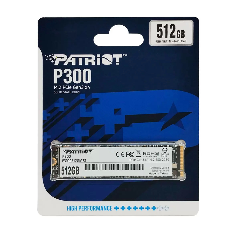Ổ Cứng Máy Tính - SSD Patriot P300 PCIe Gen3x4 NVMe M.2 2280 | 256GB - 512GB - 1TB - Hàng chính hãng - Hoả Tốc HCM