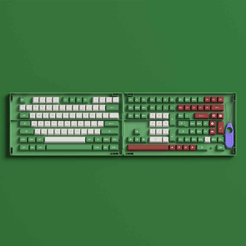 Nút bàn phím - AKKO Keycap set Matcha Red Bean ASA Profile - Hàng Chính Hãng