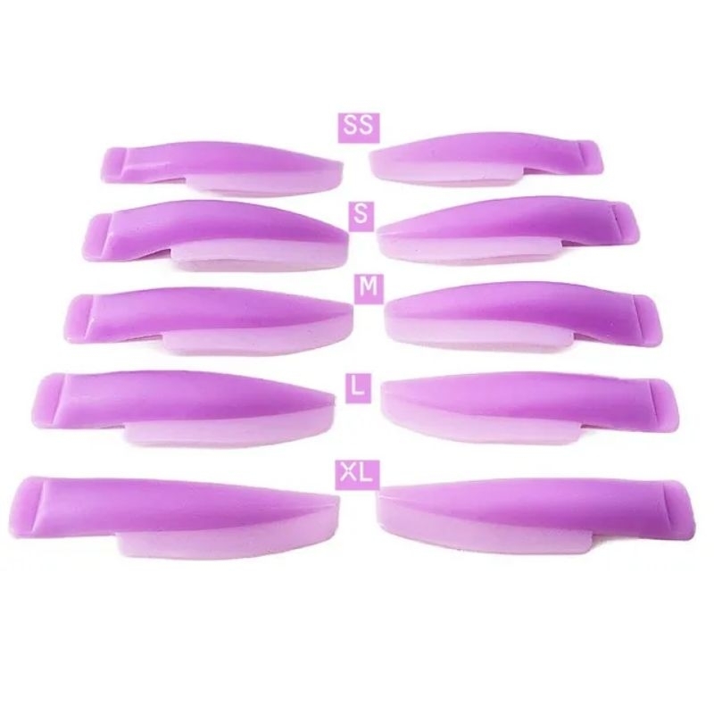 Trục uốn mi SILICON màu tím Violet 15D nâng cung mi bay_Chống sụp đuôi mắt