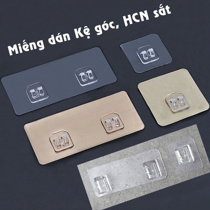 Miếng Dán Tường Kệ Góc, Miếng Dán Thay Thế Kệ Hình Chữ Nhật Kệ Góc Nhà Tắm (Được Chọn Mẫu)