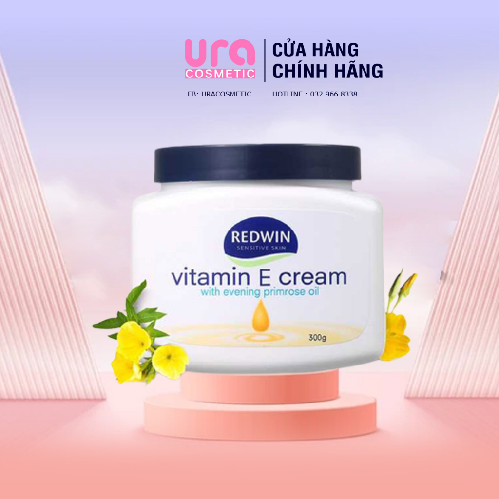 Kem dưỡng da REDWIN Vitamin E Cream 300g dưỡng ẩm, hết nứt nẻ