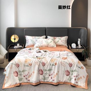 Bộ Chăn Ga Lụa Thái Lạnh Hàng Nhập Khẩu Cao Cấp 4 Món(chat chọn mẫu)