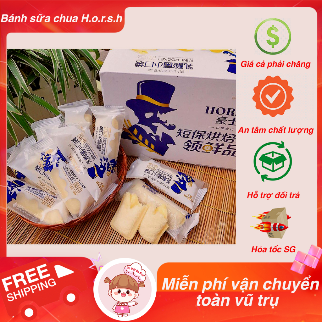 ✅1kg✅ Bánh Sữa Chua Ông Già HORSH hot ⭐  Ăn vặt Bà Beo ✅