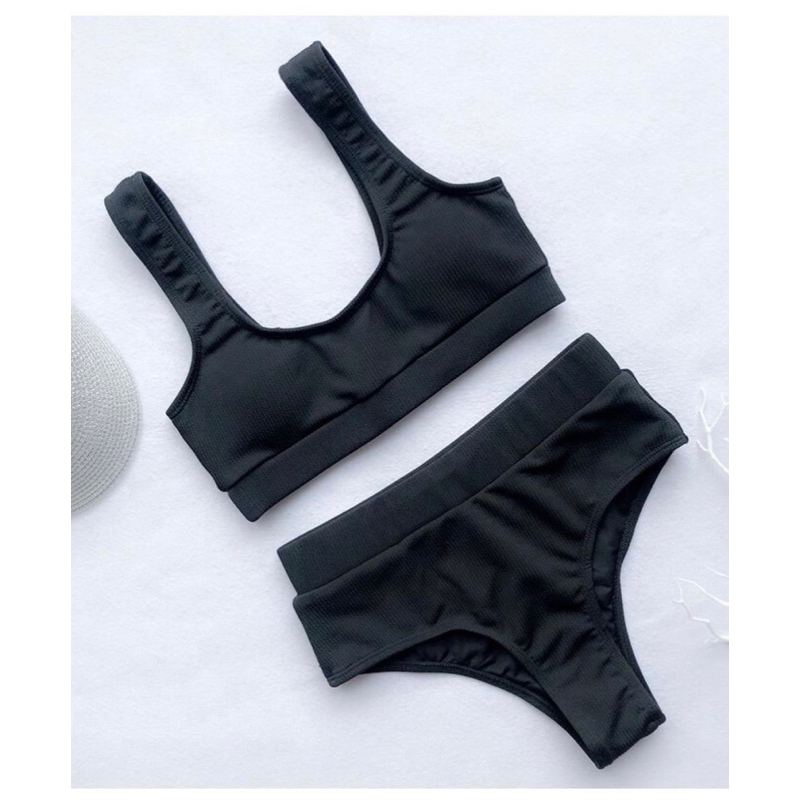 Bikini dáng áo sport quần cạp cao 2M0173