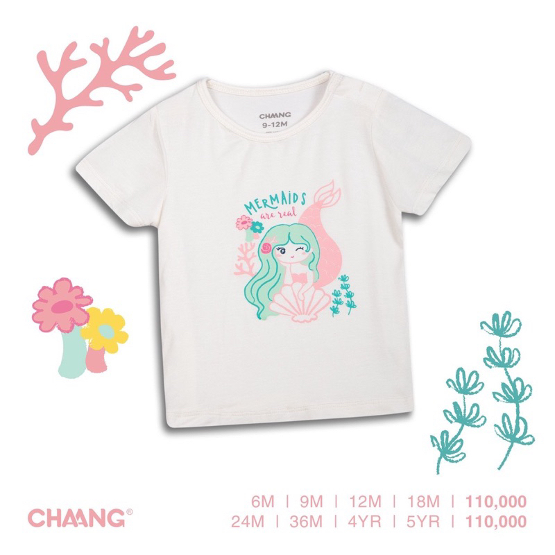 Hàng chính hãng Áo phông màu cam Chaang/ size 6-36m