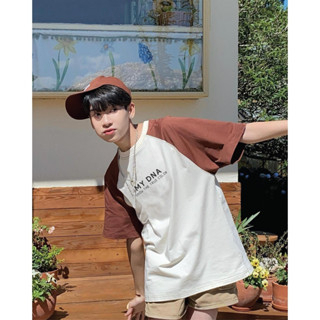 Áo thun phông raglan có bigsize 100kg local brand cho cặp đôi nam nữ cotton unisex basic tee tay lỡ form rộng MY DNA