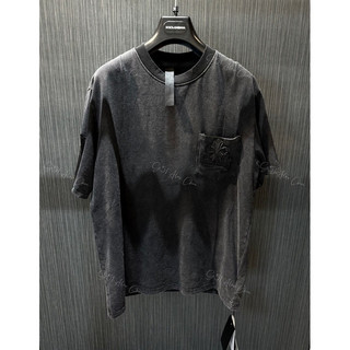 Áo thun - Chrome Hearts - CH Logo vải wash loang đen