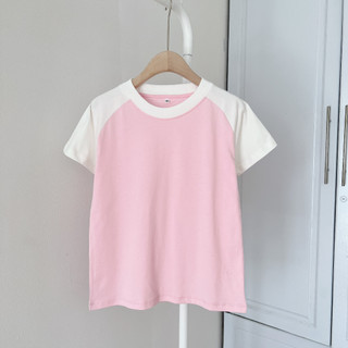 Áo baby tee raglan chất cotton mềm mịn, Áo thun baby tee raglan nữ hàn quốc