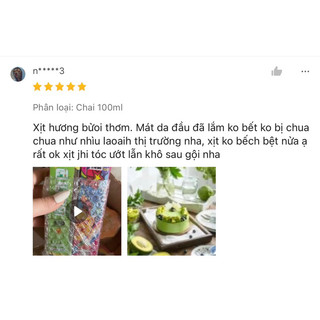 XỊT TÓC TINH DẦU BƯỞI NON  - THẢO ANH