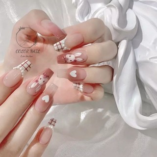 Nail box - Móng up thiết kế : 2 mẫu sticker thỏ