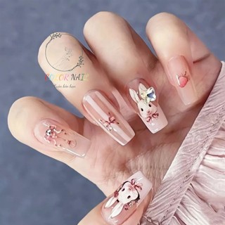Nail box - Móng up thiết kế : 2 mẫu sticker thỏ