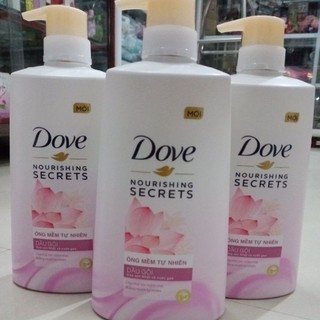 Dầu gội dove hoa sen 640g cho tóc mượt thơm suốt ngày dài