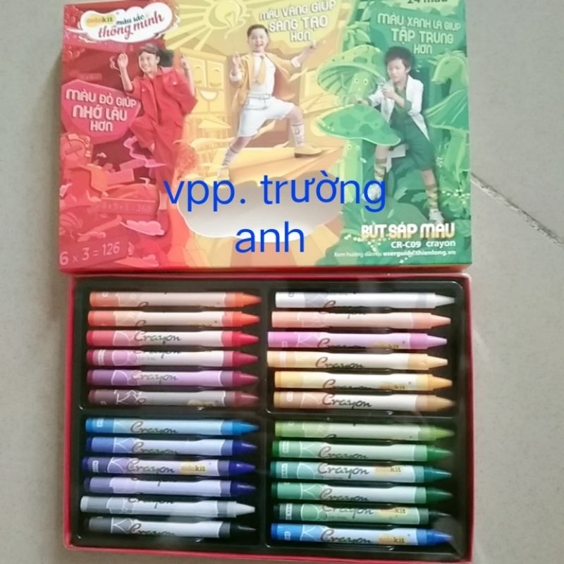 hộp sáp 24 màu thien long