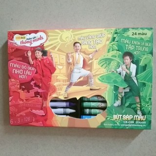 hộp sáp 24 màu thien long