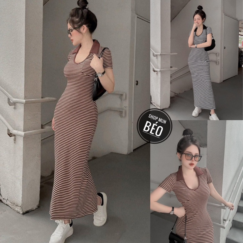 ĐẦM ÔM BODY XINH SỌC HOẠ TIẾT HOT LẠ SV300