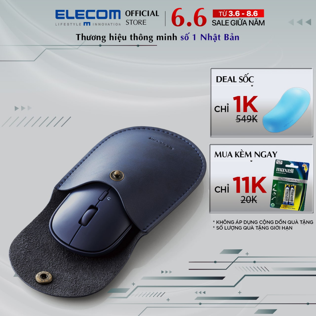 Chuột không dây bluetooth Elecom M-TM10BB - Hàng chính hãng