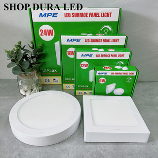 Led panel tròn nổi mpe srpl 6w 12w 18w 24w trắng, vàng - chính hãng