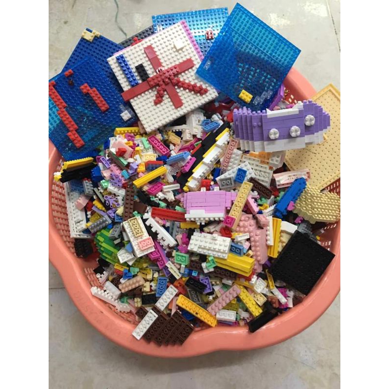 Thanh lý 1kg5 lego mini 3D CŨ sạch như mới