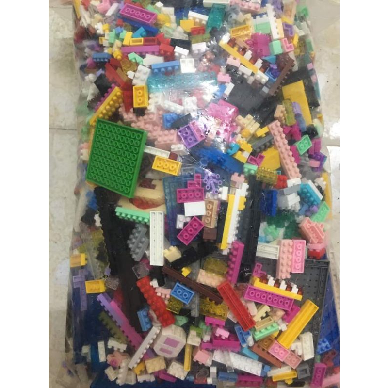 Thanh lý 1kg5 lego mini 3D CŨ sạch như mới