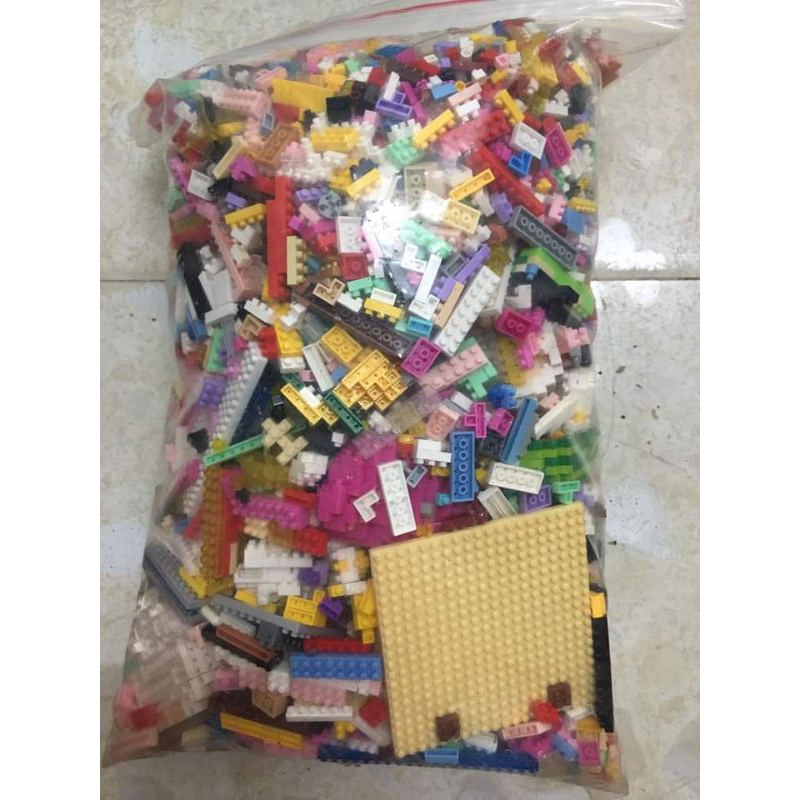 Thanh lý 1kg5 lego mini 3D CŨ sạch như mới