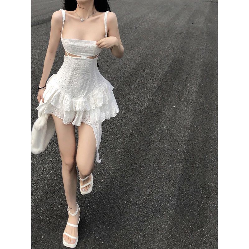 Đầm dây body tiểu thư