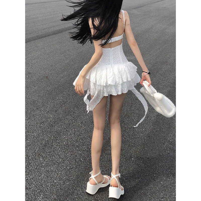 Đầm dây body tiểu thư