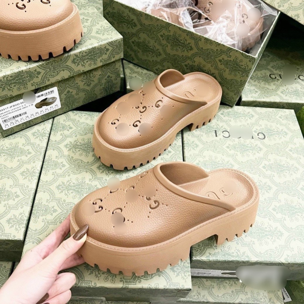 Giày sục nhựa crocs đế cao 5cm fullbox Bill túi