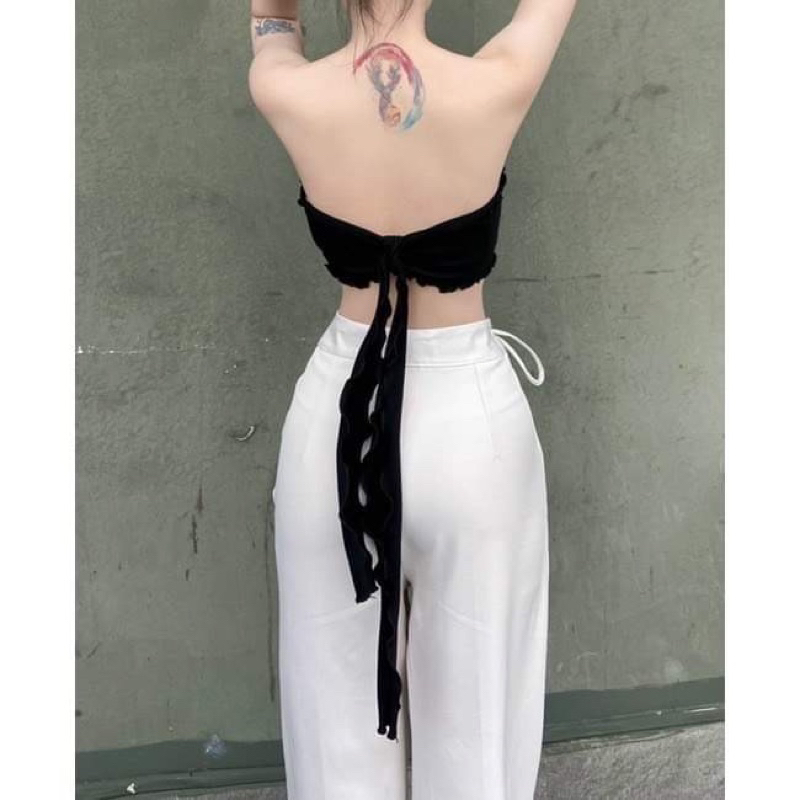 ÁO YẾM TAM GIÁC ĐI BIỂN BUỘC NƠ Y99