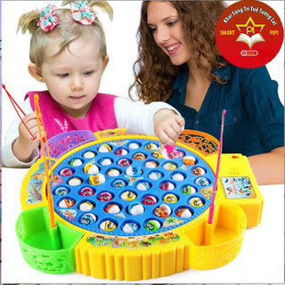 Đồ chơi câu cá cho bé, size lớn 5 cần câu 45 cá , câu cá 45 con , phát nhạc, chất liệu nhựa cao cấp