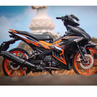 Tem rời ex 150 y15zr 2021 đen cam