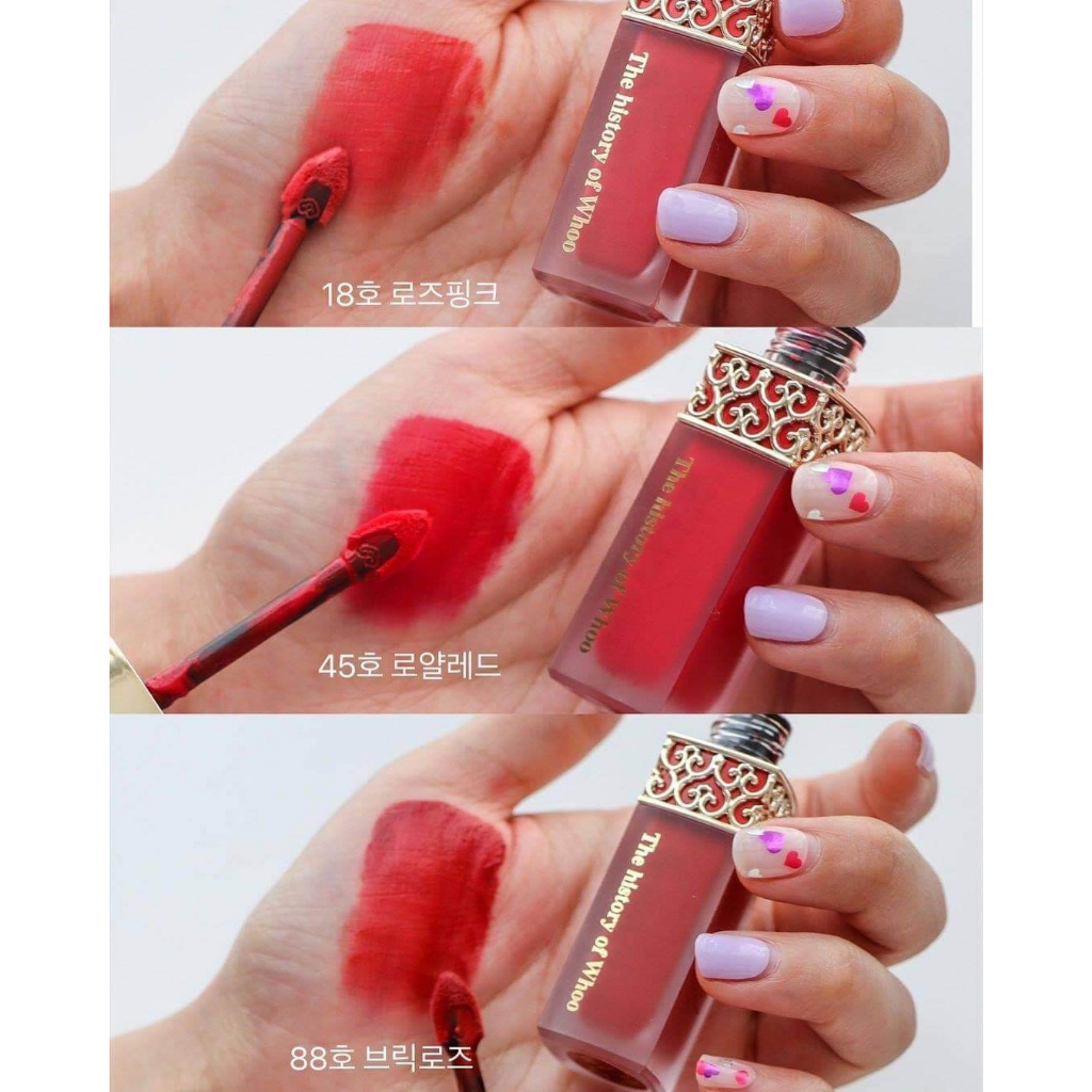 Son kem lỳ Đông y The History of Whoo Gongjinhyang Mi Velvet Lip Liquid g