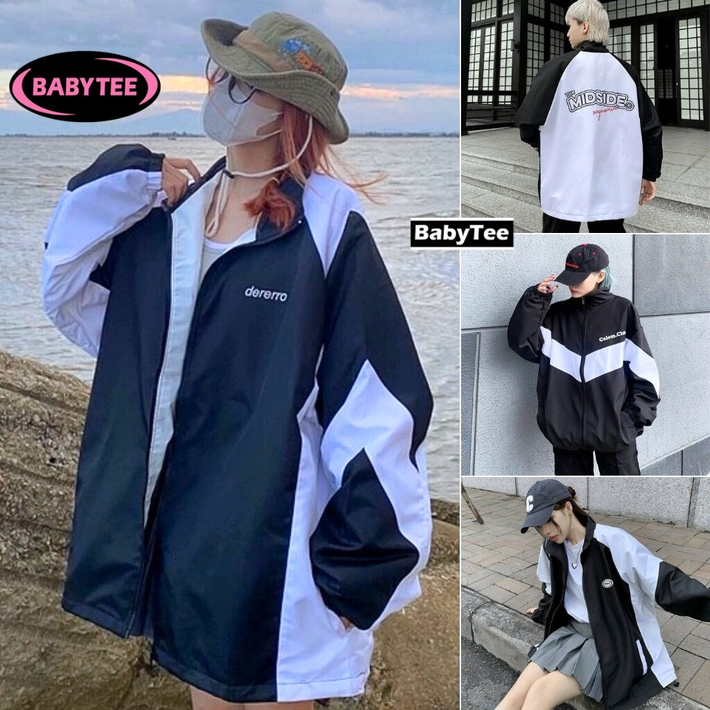 Áo khoác gió, áo khoác dù unisex Ullzang dành cho nam nữ